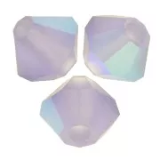 3mm Preciosa Crystal Bicones - Rondelle Bead - Tanzanite AB Matt x30