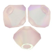 3mm Preciosa Crystal Bicones - Rondelle Bead - Light Amesthyst AB Matt x30|raw }}