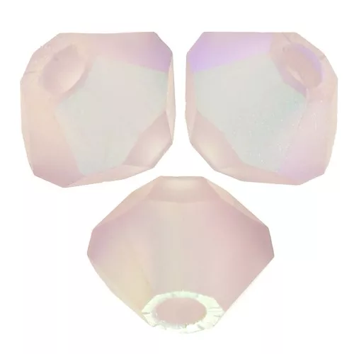 3mm Preciosa Crystal Bicones - Rondelle Bead - Light Amesthyst AB Matt x30