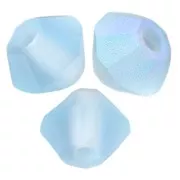 3mm Preciosa Crystal Bicones - Rondelle Bead - Aquamarine AB Matt x30