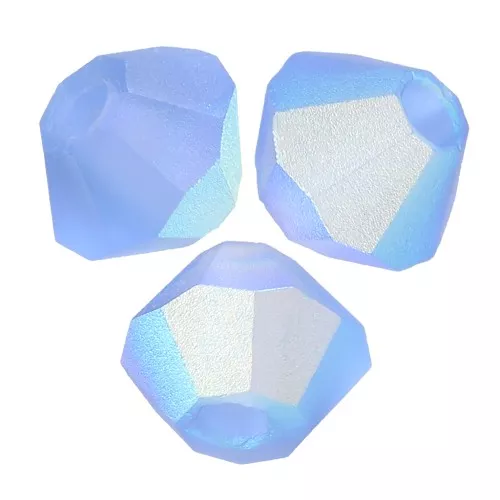 3mm Preciosa Crystal Bicones - Rondelle Bead - Sapphire AB Matt x30