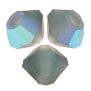 3mm Preciosa Crystal Bicones - Rondelle Bead - Montana AB Matt x30|raw }}