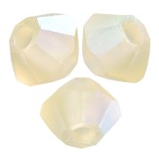 3mm Preciosa Crystal Bicones - Rondelle Bead - Jonquil AB Matt x30|raw }}