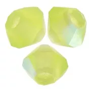 3mm Preciosa Crystal Bicones - Rondelle Bead - Limecicle AB Matt x30