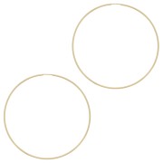 65mm hoop earrings - 1.3mm wire - Gold filled x2|raw }}