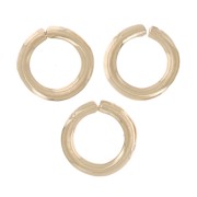 2x0.4mm jumprings open - Gold filled x25|raw }}
