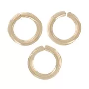 2x0.4mm jumprings open - Gold filled x25