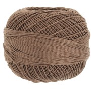 Lizbeth cotton yarn size 10 - Fudge Medium n°698 x111m|raw }}