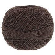 Lizbeth cotton yarn size 10 - Fudge Dark n°697 x111m|raw }}