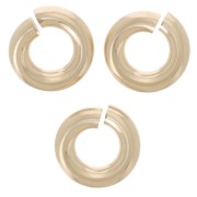 4x1mm Jump rings open - Gold filled x10