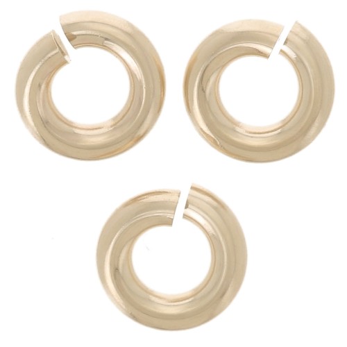4x1mm Jump rings open - Gold filled x10