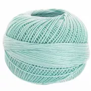 Lizbeth cotton thread size 10 - Light Seagreen n°686 x111m