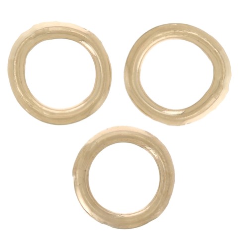 3x0.5mm Closed jumprings - Gold filled x10