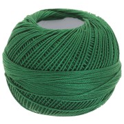 Lizbeth cotton yarn size 10 - Christmas Green n°638 x111m|raw }}