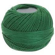 Lizbeth cotton yarn size 10 - Christmas Green n°638 x111m