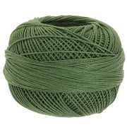Lizbeth cotton yarn size 10 - Dark Leaf Green n°676 x111m