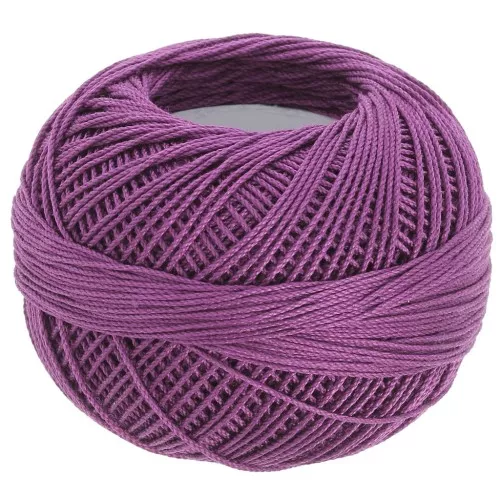 Lizbeth cotton yarn size 10 - Dark Country Grape n°682 x111m