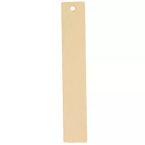 31x5mm Rectangle pendant for engraving - Gold filled x1