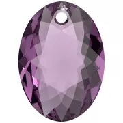 16mm PureCrystal 6438 Elliptic Cut Pendant - Amethyst x1