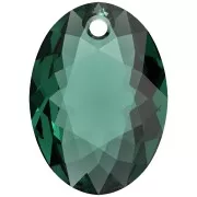 Pendants - Charms - 16mm PureCrystal 6438 Elliptic Cut Pendant -Emerald x1 16mm PureCrystal 6438 Elliptic Cut Pendant -Emerald x1