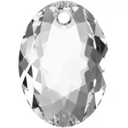 16mm PureCrystal 6438 Elliptic Cut Pendant - Crystal x1