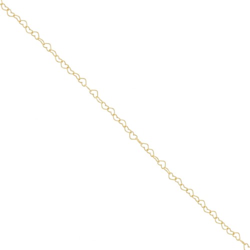 2.8mm Heart Chain - Gold filled x20cm