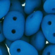 SuperDuo 2.5x5mm Neon Mykonos Blue Mat x10g