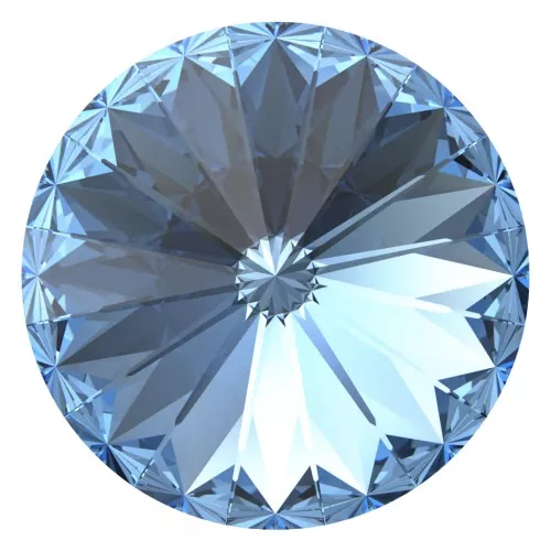 12mm Cabochon PureCrystal 1122 Rivoli - Reinvented Cool Blue x1