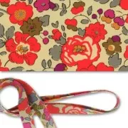 Bias ribbon Liberty Betsy Fluo Tea x 1m