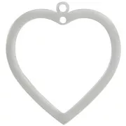 32x30mm 316L stainless steel Hollow heart pendant x1