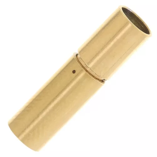 4mm 304L stainless steel Bayonet clasp for cord - Gold x1