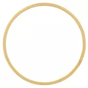 20mm Stainless steel 316L closed flat ring - Gold Tone x20