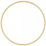 30 mm Mounting and Weaving Rings - Gold-Plated 316L Stainless Steel (10-Pack)