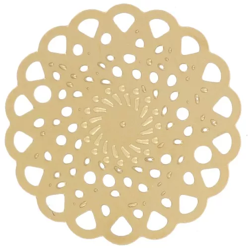 13mm Stainless steel 316L Openwork rosette spacer - Gold x1