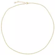 2mm Stainless steel 304L cable mesh choker - Gold x46cm