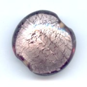 Silver foil flat round 20mm Light Amethyst x1|raw }}