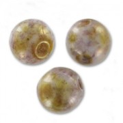 Round beads 4mm Rose Gold Ceramic Look x50|raw }}