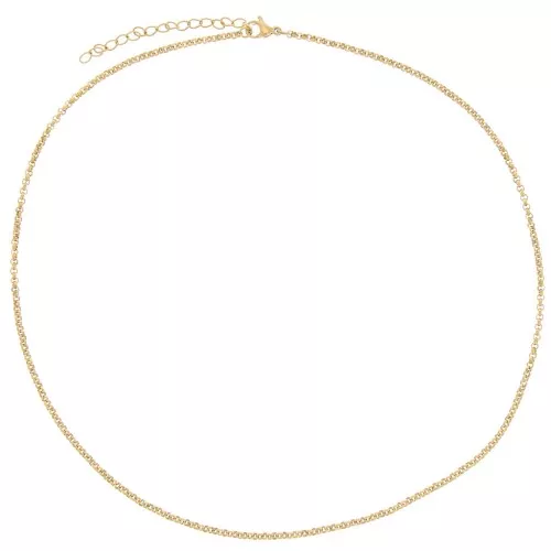 2.1mm Stainless steel 304L Belcher chain choker - Gold x46cm