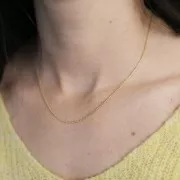 1.2mm Stainless steel 304L Ball mesh choker - Gold x46cm