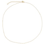 1.4mm 304L stainless steel Fancy mesh choker - Gold x46cm|raw }}