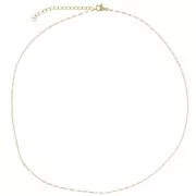 1.4mm 304L stainless steel Fancy mesh choker - Gold x46cm