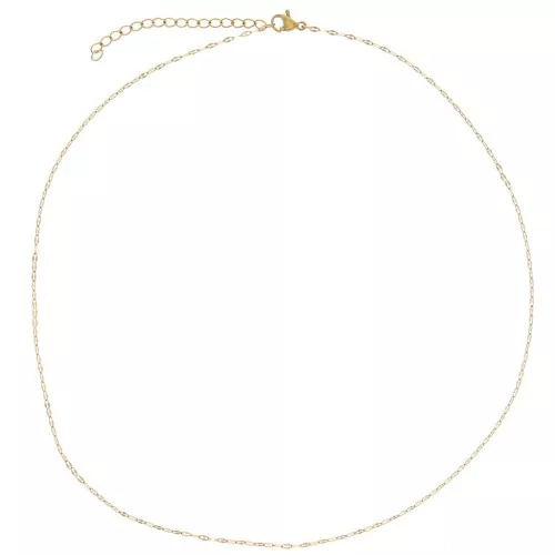 1.4mm 304L stainless steel Fancy mesh choker - Gold x46cm