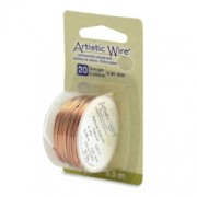 Artistic Wire Copper Wire 0.81 mm - Natural, Tarnish-Resistant, 5.5 m