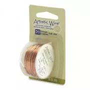 Artistic Wire Copper Wire 0.81 mm - Natural, Tarnish-Resistant, 5.5 m