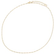 2mm Stainless steel 304L Fancy mesh choker - Gold x46cm|raw }}