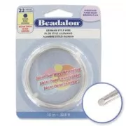 Round copper wire 0.64mm silver tone anti-ternissement x10 m