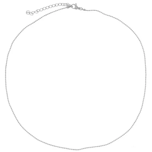 1.1mm Stainless steel 304L Ball oval mesh choker x46cm