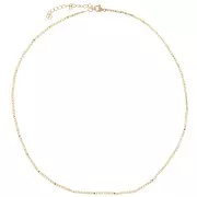 1.5 mm Fancy Mesh Neck Chain - Gold-Plated 304L Stainless Steel x 41 cm