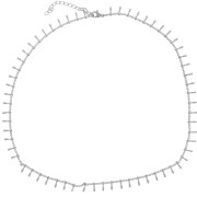 6.8mm Stainless steel 304L curb and bars Mesh choker x46cm|raw }}