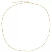 1.95mm Stainless steel 304L Fancy curb chain choker - Gold x46cm